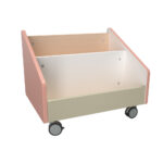 Mobili bibliotekėlė - spintelė Quadro su ratukais įvarių spalvų - Image 3