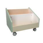 Mobili bibliotekėlė - spintelė Quadro su ratukais įvarių spalvų - Image 2