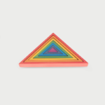 Mediniai vaivorykštės spalvų trikampiai 73418