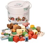 Medinės kaladėlės - ūkio gyvūnai N2044