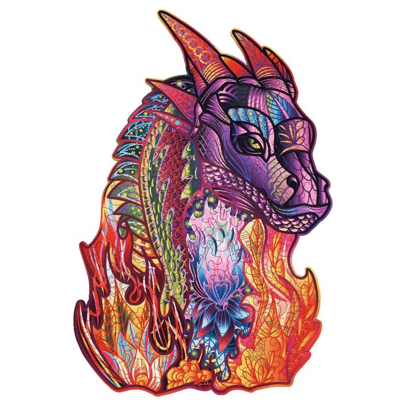 WT8822 Figūrinė medinė dėlionė - drakonas WT882 - Image 1