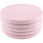 Apvalios pagalvėlės sėdėjimui pastelinių spalvų