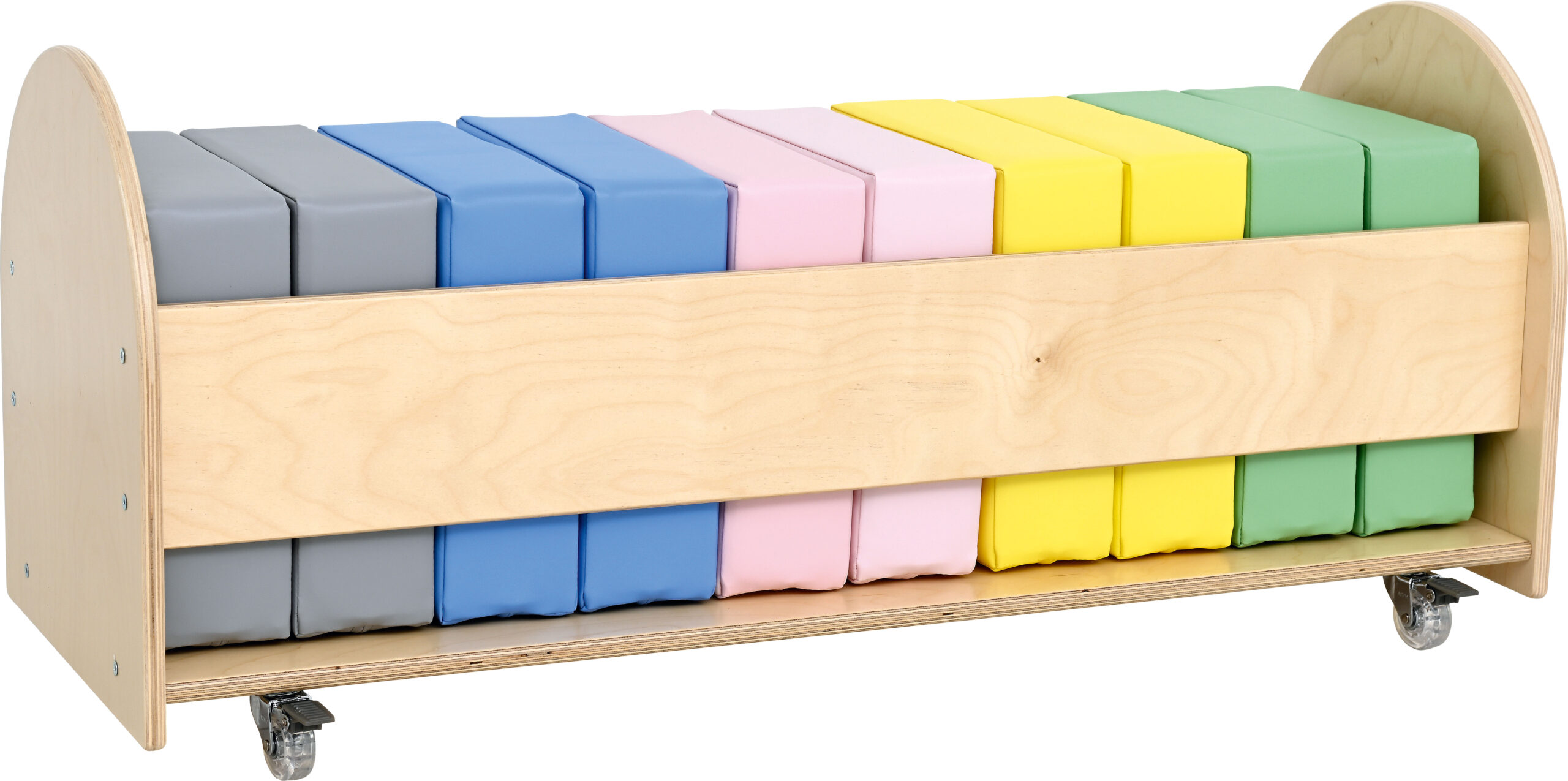 855211_a_23 Stovas su pufais 10vnt. ant ratukų 855211 - Image 1