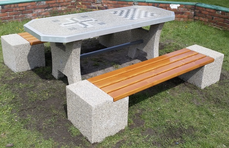 Image 7 Betoninis poilsio stalas su dviem žaidimų lentomis SL009 - Image 1