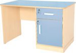Rašomasis stalas su rakinama spintele dešinėje / įvairių spalvų - Image 4