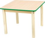 Kvadratinis medinis stalviršis / įvairių spalvų kraštai - Image 3