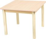 Kvadratinis medinis stalviršis / įvairių spalvų kraštai - Image 5