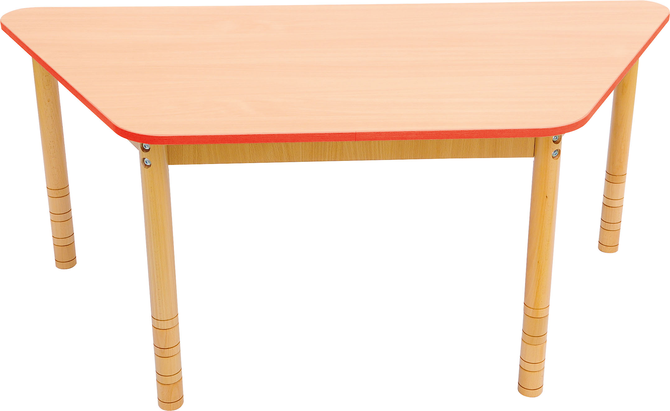 100541J_a_18 Trapecijos formos medinis stalviršis / įvairių spalvų kraštai - Image 1