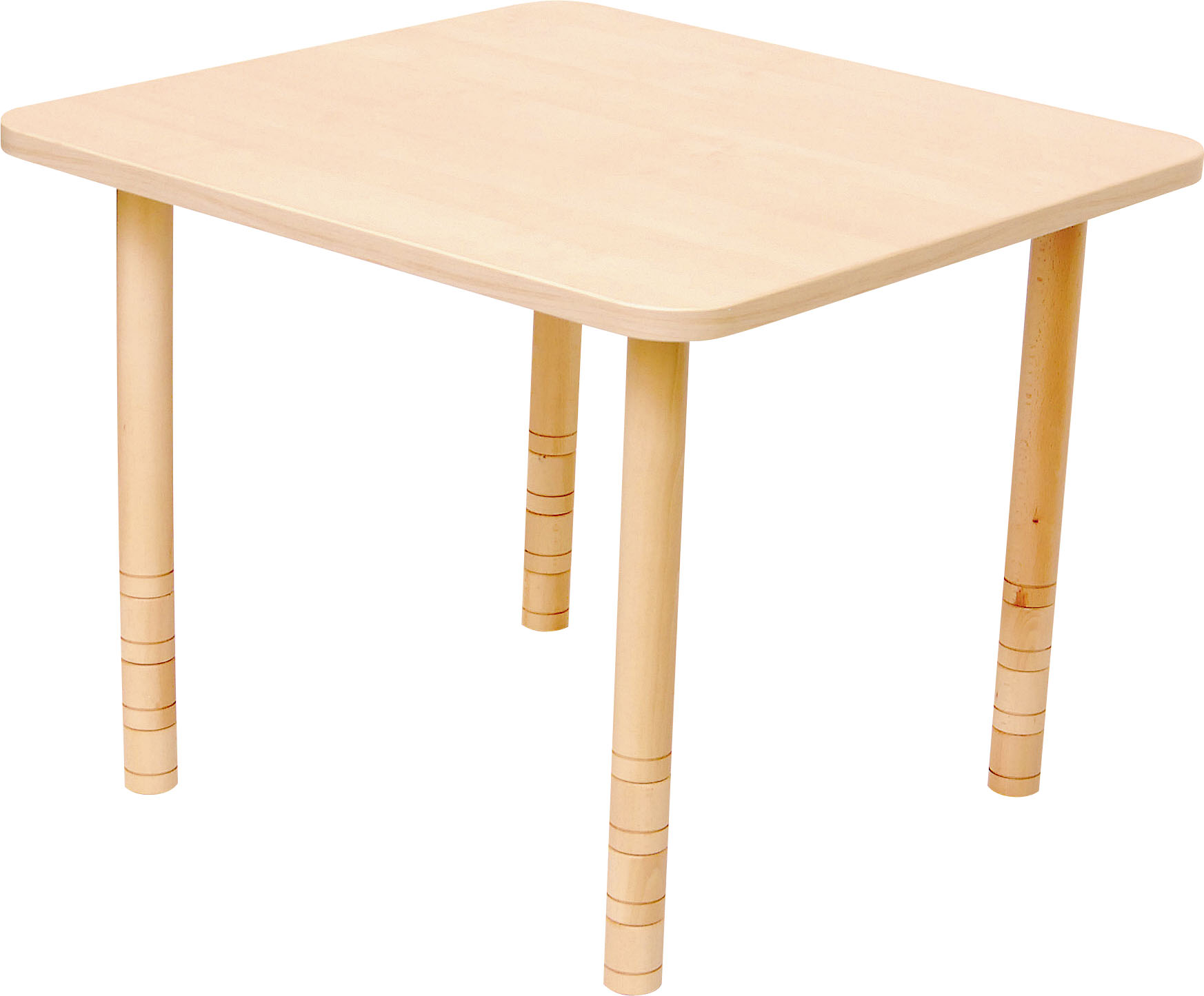 100585_a_09 Medinis kvadratinis stalas reguliuojamo aukščio 100585 - Image 1