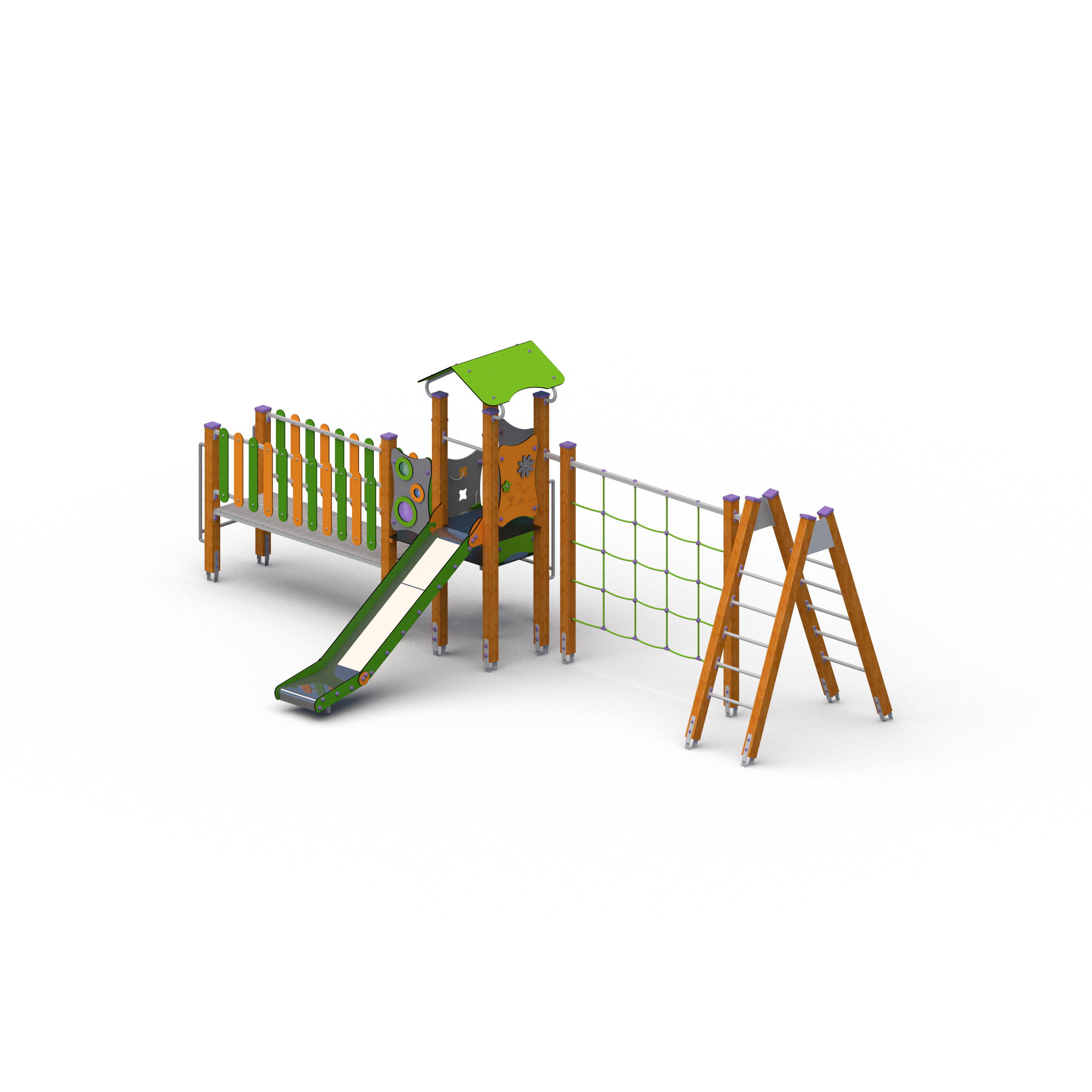 ZT-013_PLATINUM_NATURAL_SCENA1 Kompleksinė žaidimų aikštelė ZT-013 - Image 1