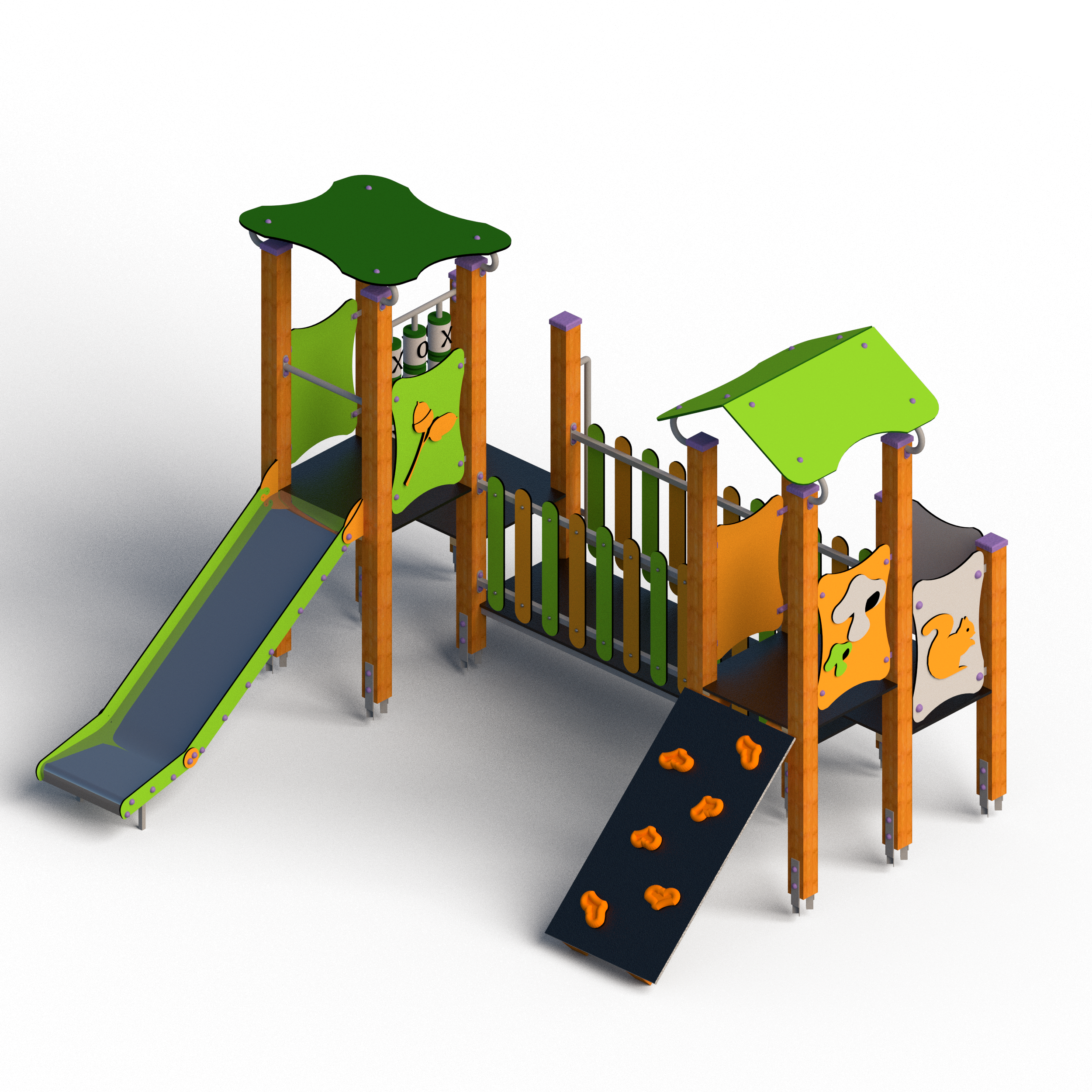 ZT_003_PLATINUM_WIZUALIZACJA.effectsResult.effectsResult-1 Kompleksinė žaidimų aikštelė ZT-003 - Image 1