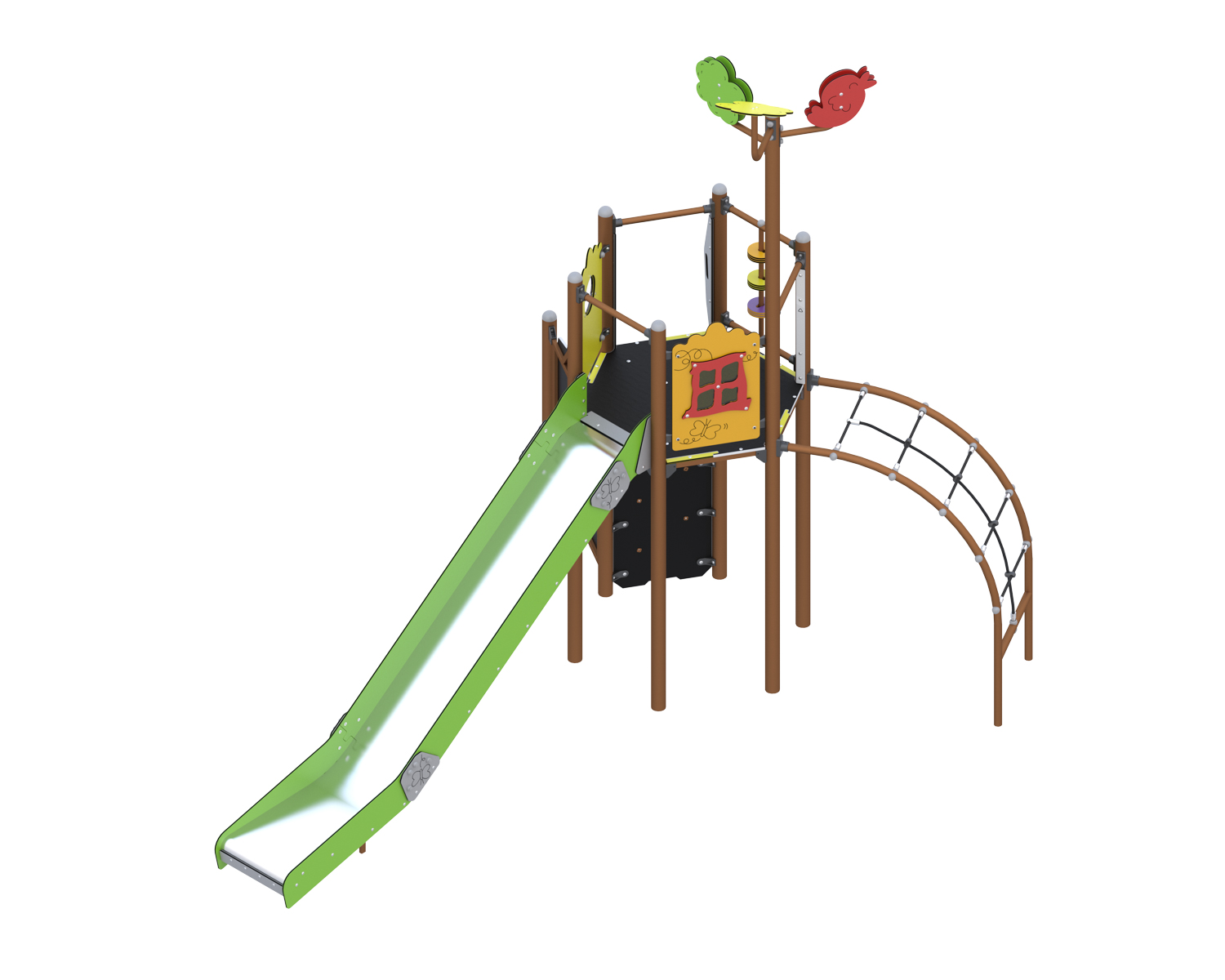 ZZGL_0052-RENDER-2 Kompleksinė žaidimų aikštelė ZZGL/0052 - Image 1