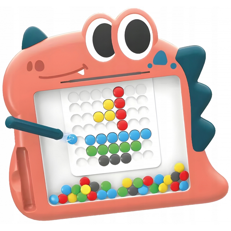 woopie-tablica-magnetyczna-dla-dzieci-montessori-magpad-dinozaur Magnetinė mozaika 48211 - Image 1