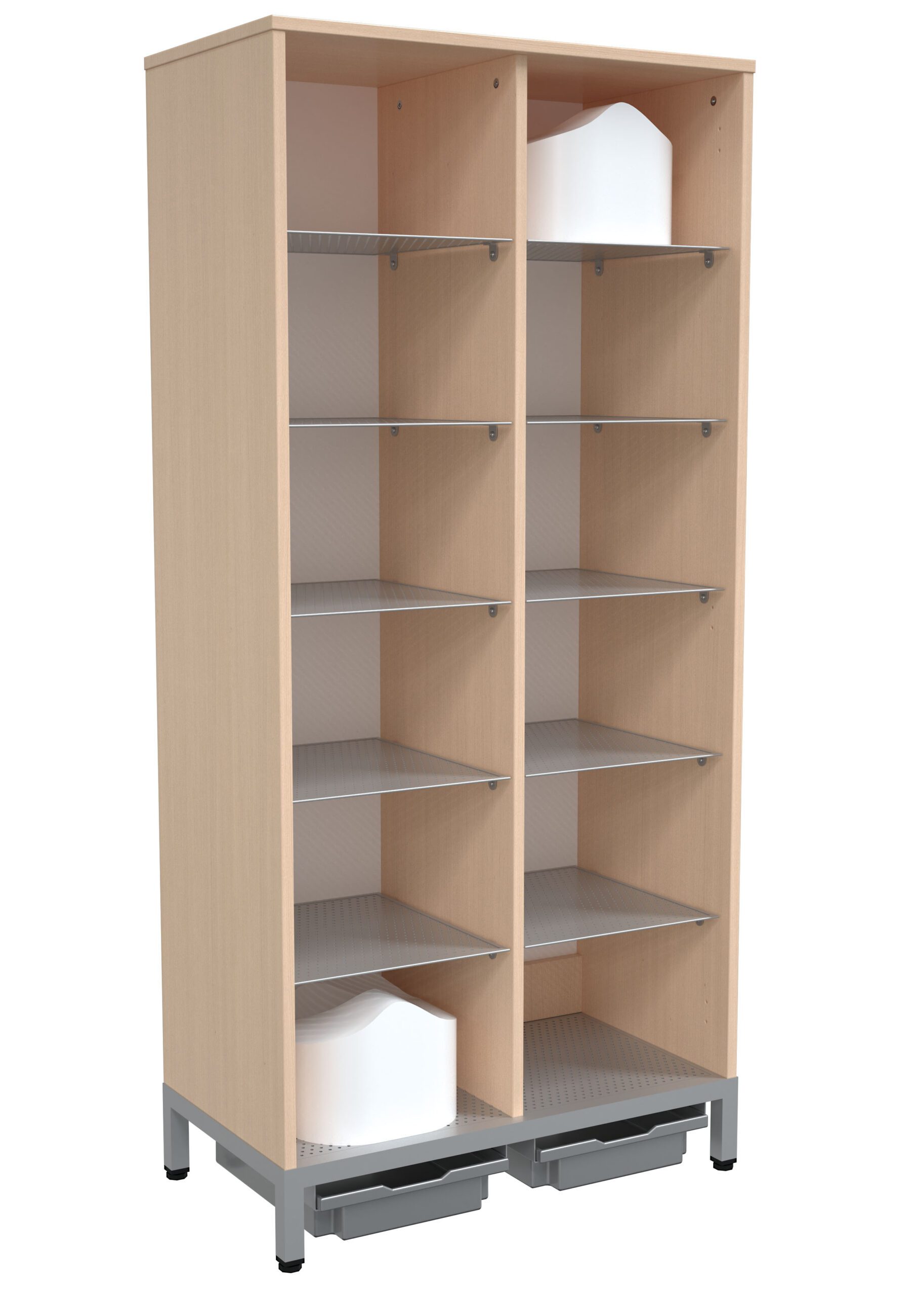 098313_a_21 Spinta su metalinėmis lentynomis 098313 - Image 1