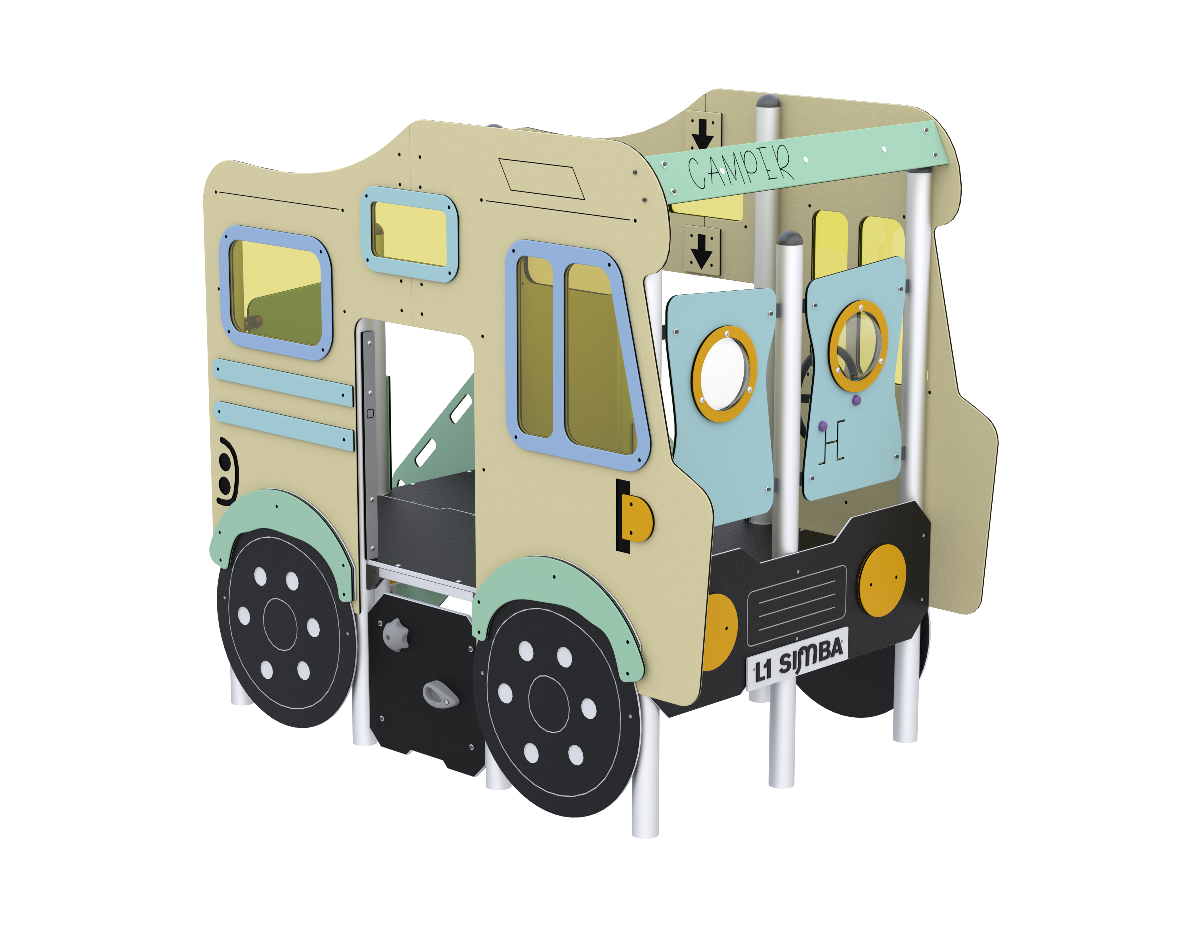 WS:114 Kompleksinė lauko žaidimų aikštelė WS/114 - Image 1