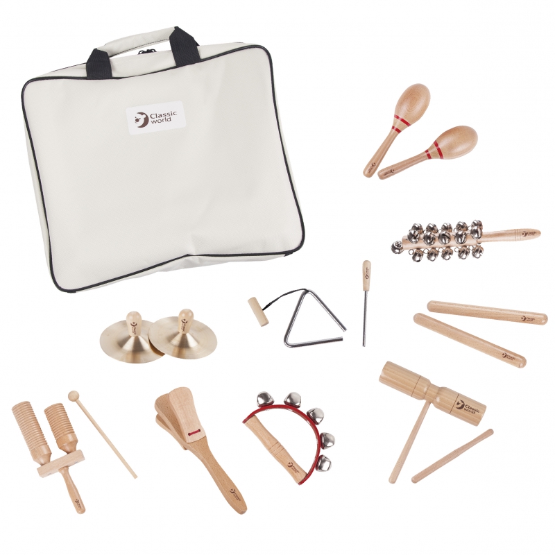 classic-world-edu-zestaw-instrumentow-muzycznych-9-akcesoriow Muzikinių instrumentų rinkinys CW40525 - Image 1