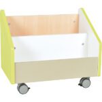 Mobili bibliotekėlė - spintelė Quadro su ratukais įvarių spalvų - Image 5