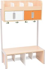 Atvira 4 vietų drabužinė "Quadro" skirtingų aukščių - Image 8