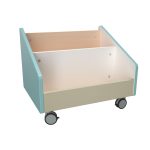 Mobili bibliotekėlė - spintelė Quadro su ratukais įvarių spalvų - Image 6