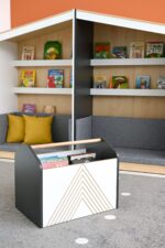 Daiktadėžė - bibliotekėlė ant ratukų 855073