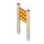 Manipuliacinė lauko sienelė Kryžiukai Nuliukai WS-057 - Image 2