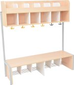 Atvira 6 vietų drabužinė "Quadro" skirtingų aukščių - Image 8