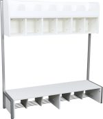 Atvira 6 vietų drabužinė "Quadro" skirtingų aukščių - Image 7