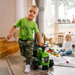 FALK Baby Žalias traktorius su priekaba ir priedais 212C - Image 10