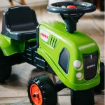FALK Baby Žalias traktorius su priekaba ir priedais 212C - Image 4