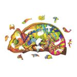 Figūrinė medinė dėlionė - chameleonas WT842 - Image 2