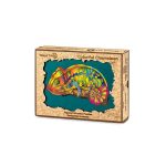 Figūrinė medinė dėlionė - chameleonas WT842 - Image 3