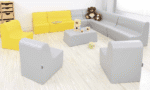 Sofutė NOWA įvairių spalvų sėdėjmo aukštis 32 cm NS1502 - Image 3