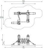 Kompleksinė lauko žaidimų aikštelė ZZPL/0036 - Image 3