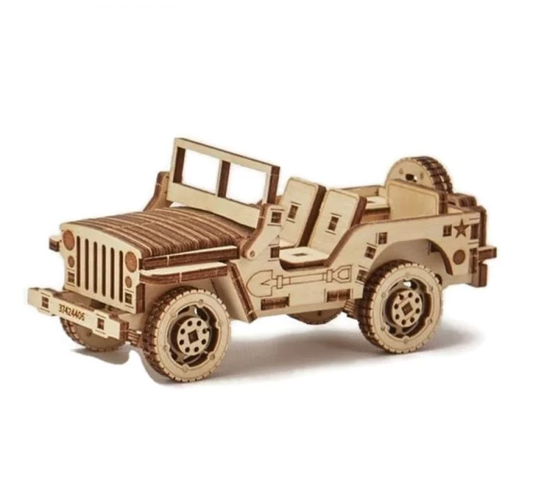 mechanine-3d-delione-jeep-wt432-main Mechaninė 3D dėlionė „Jeep“ WT432 - Image 1