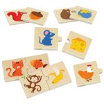 Medinė dėlionė Ką Valgo Gyvūnai 51607