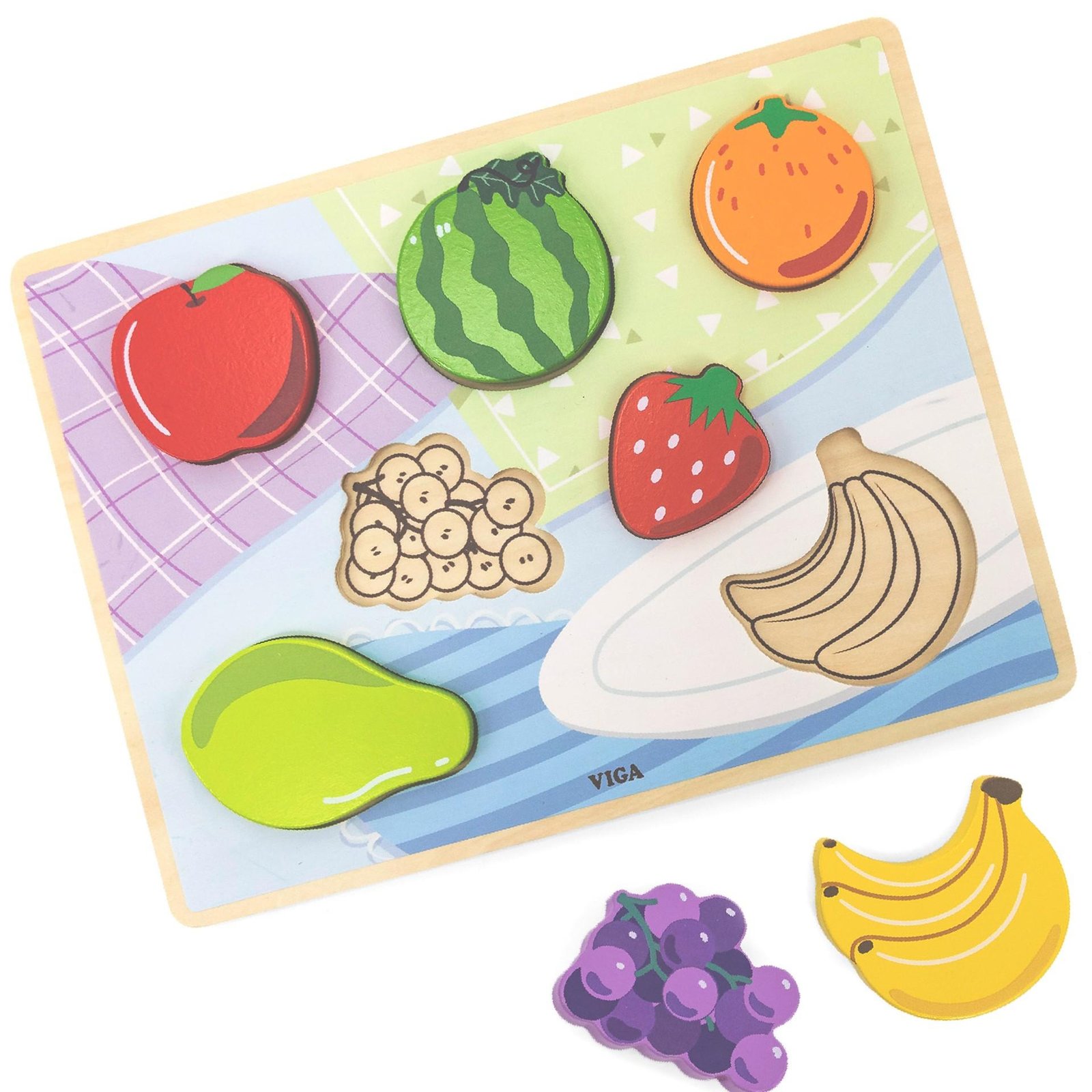 medine-delione-montessori-2-in-1-vaisiai-44704-main Medinė dėlionė Montessori 2-in-1 Vaisiai 44704 - Image 1
