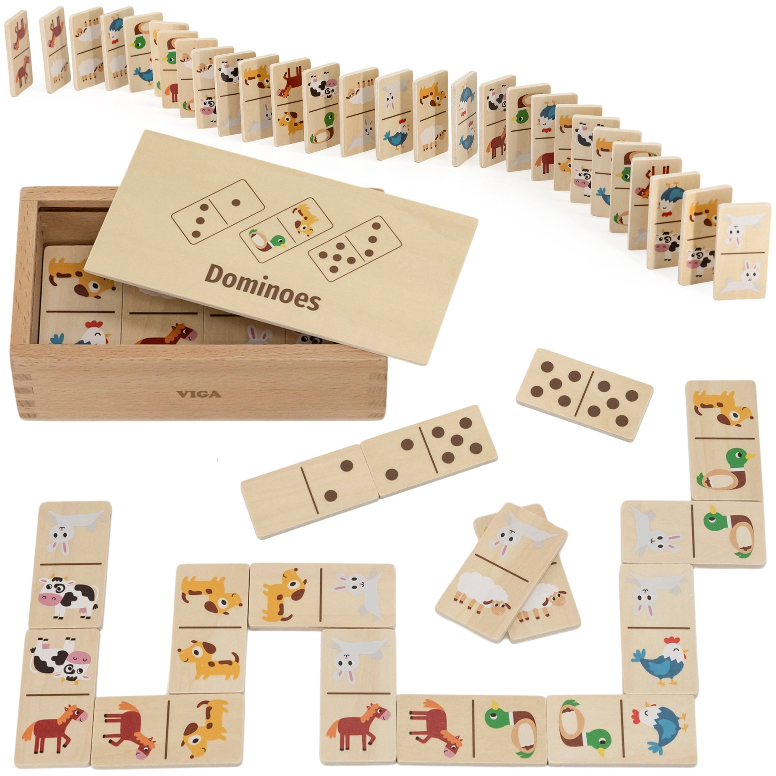 medinis-domino-2-in-1-gyvunai-ir-skaiciai-44781-main Medinis Domino 2 in 1 gyvūnai ir skaičiai 44781 - Image 1