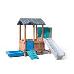 Medinis žaidimų namelis su čiuožykla 4906KR - Image 7