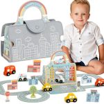Mini Miestas nešiojamų automobilių krepšelis TP536