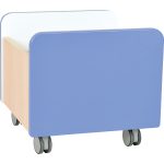 Mobili bibliotekėlė – daiktadėžė Quadro su ratukais įvarių spalvų - Image 8