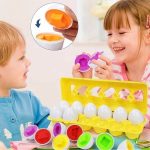 Montessori kiaušinių dėlionė - Sujunk formas ir spalvas 48426 - Image 9