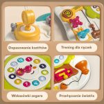 Montessori manipuliacinė sensorinė interaktyvi lenta mažyliams 561400 - Image 7