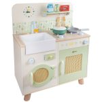 Multifunkcinė medinė virtuvė su skalbykle ir priedais CW50641 - Image 3