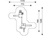 Nerūdijančio plieno kompleksinė aikštelė su atvira čiuožykla 0302S1 - Image 2