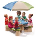 Pikniko stalas su skėčiu 8438