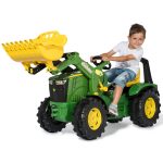 Rolly Toys Žalias traktorius su pedalais ir kaušu 651047