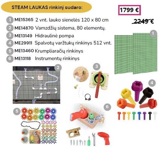 steam-laukas-rinkinys-main STEAM LAUKAS rinkinys - Image 1