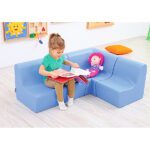 Maža sofutė BAMBI įvairių spalvų sėdėjimo aukštis 20 cm - Image 3