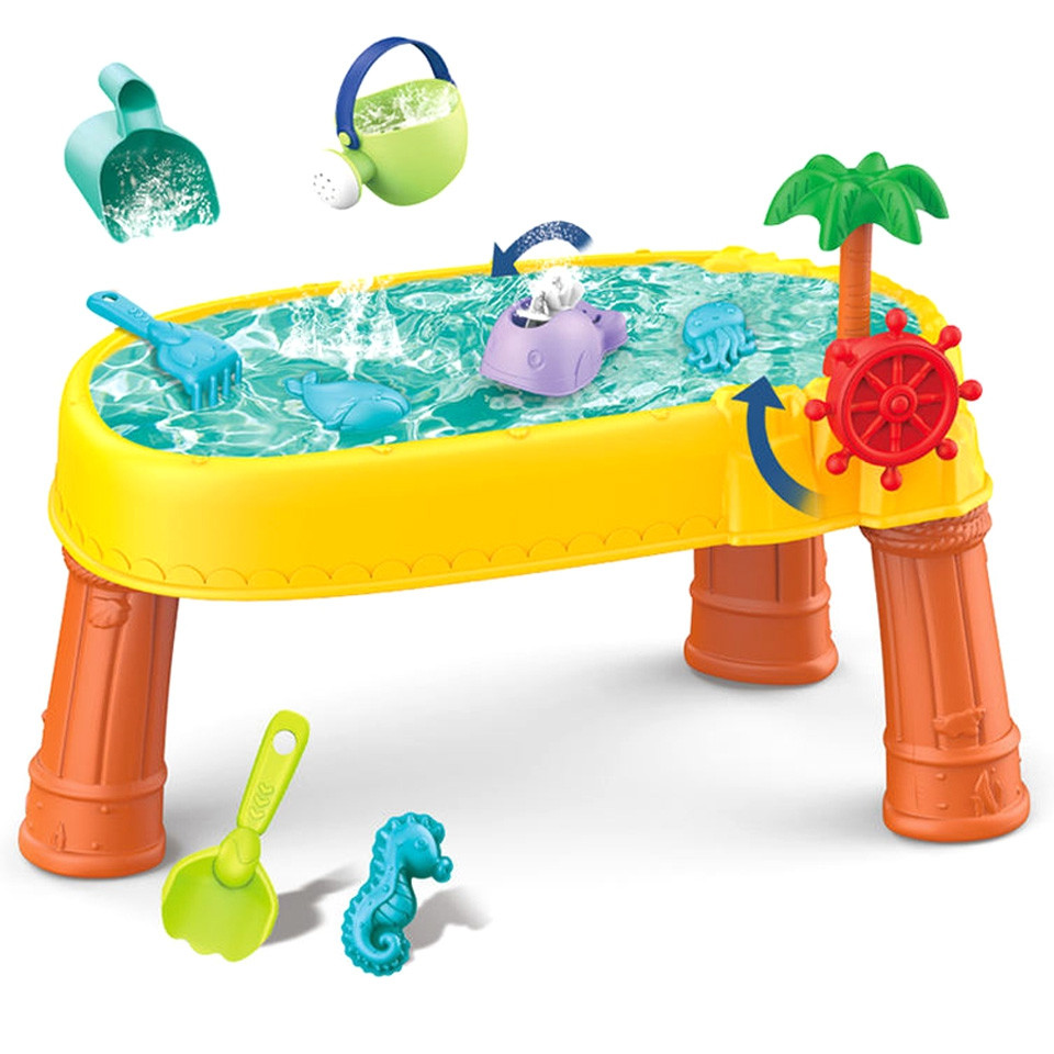woopie-water-table-2in1-sandbox-pirate-ship-8-acc-main Vandens stalas 2in1 smėlio dėžė Piratų Laivas 8 priedai 46293 - Image 1